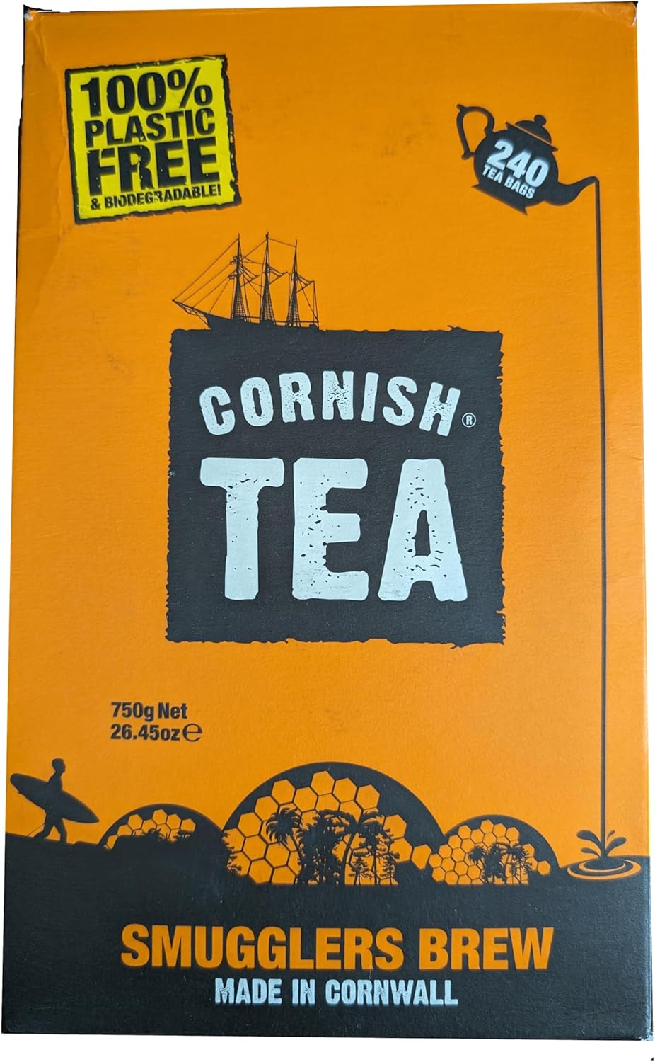 Cornish Tea Smugglers Brew Black Box 240 Tea Bags