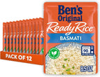 BEN'S ORIGINAL Ready Rice Basmati Rice, Easy Side Dish, 8.5 oz Pouch (Pack of 12)