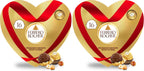 Ferrero Rocher Fine Hazelnut Chocolates, Valentine’s Day Heart Gift Box, 16 Piece Premium Chocolate for Gifting, 7 oz (Pack of 2)