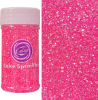 Sentovac Hot Pink Sanding Sugar for Baking Edible Sparkling Sugar Sprinkles Coarse Sugar Crystals for Baking Topping Cake Cookie Cupcake Topper Ice Cream Decoration Supplies 3.2 OZ
