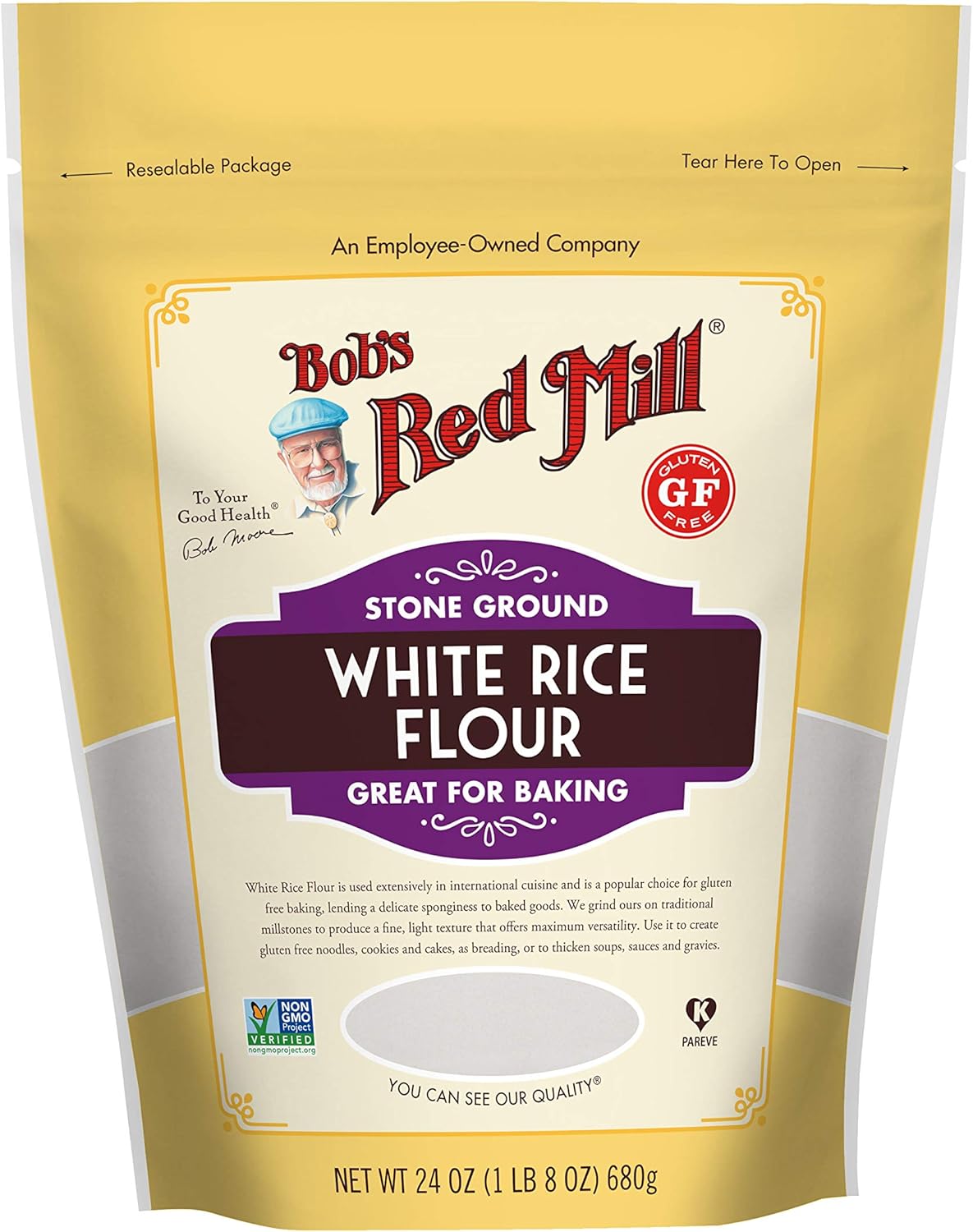 Bob's Red Mill, Gluten Free Rice Flour, 1.5 lb