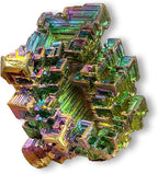 Natural Bismuth Ore, Rainbow Bismuth Metal Crystal, Crystal Gifts, Mineral Specimen, Home Decoration, Approx: 0.19-0.24Ib