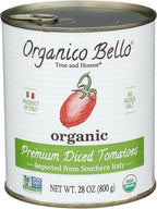 ORGANICO BELLO Organic Premium Chopped Tomatoes, 28 OZ