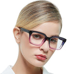 MARE AZZURO Bifocal Reading Glasses Women Oversized Blue Light Blocking Readers 0 1.0 1.5 2.0 2.5 3.0 3.5