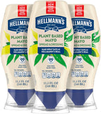 Hellmann's Vegan Dressing and Spread Vegan 3 Ct for a Rich, Creamy Plant-Based Alternative to Mayo Same Great Taste, Plant Based, Free From Eggs 11.5 oz