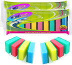 Dual Sided Dish Washing & Cleaning Sponges-Absorbent, Non-Scratch, Reusable Scourers-2 x 20 Packs, Foam, Mix Colours