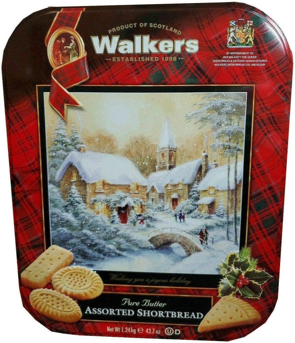Kirkland Signature Walkers Premium Shortbread Selection Gift Tin (2.73 Pounds)