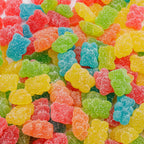 Guatemalan Gummy Bears 2 lb – Assorted Flavors (Orange, Peach, Cherry, Grape, Cranberry, Apple), Gelatin Based Gummies, Bulk Jelly Fruit Candy in Resealable Bag