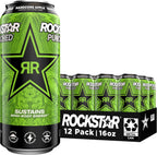 Rockstar Energy Drink Punched Hardcore Apple, 16oz Cans (12 Pack)
