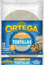 Ortega Tortillas, Flour, 6 Inch, 12 Count (Pack of 12)