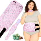 Plus Size Castor Oil Pack 2 Pcs Castor Oil Wrap Organic Cotton Reusable Kit Organic Cold Pressed Unrefined Castor Oil Compress Packs for Liver Detox