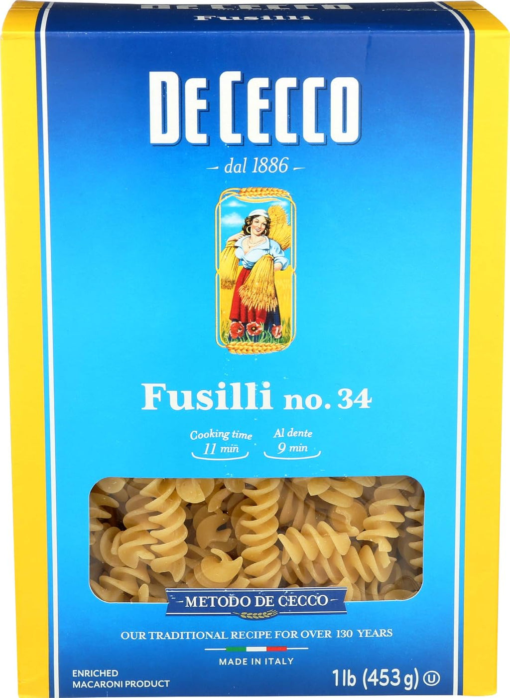 De Cecco, Fusilli #34, 16 Ounce
