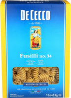 De Cecco, Fusilli #34, 16 Ounce
