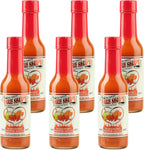Marie Sharp's Hot Habanero Pepper Sauce, 5 oz – Authentic Belizean Hot Sauce with Fresh Red Habanero Peppers (Pack of 6)
