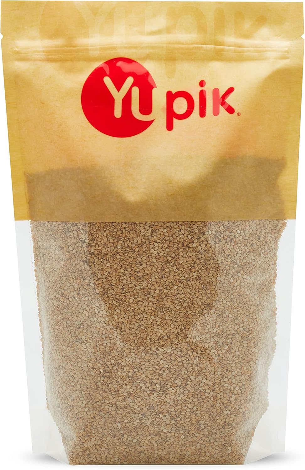 Yupik Natural Sesame Seeds, 2.2 lb (35.2 oz), Gluten-Free, GMO-Free, Kosher, Vegan, Raw, Unroasted, Unsalted, Plant-Based Protein, Source of Fiber & Iron, Ideal for Topping, Cooking & Baking