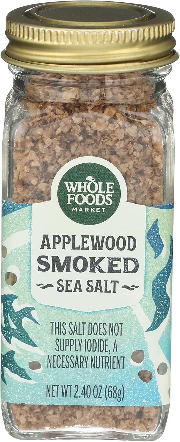 Whole Foods Market, Seasoning Salt, Applewood Smoked, 2.40 Ounce