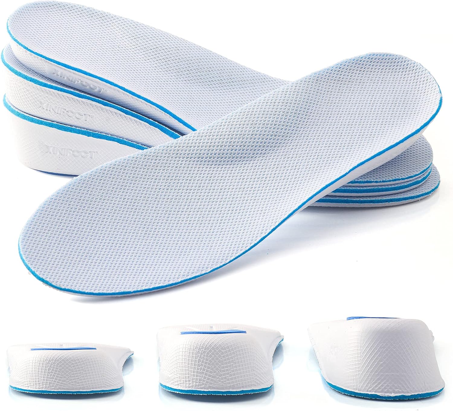 Height Increase Insole Arch Support Breathable Shoe Insoles Heel Lift Inserts Elevator Insoles for Men Women