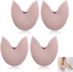 2 Pairs Ballet Toe Pads for Pointe Shoes, Ballet Pointe Dance Shoe Toe Covers Breathable Knit Half Socks with Anti-Slip Cushion Forefoot Wrap Pad Soft Toes Pad Sponge Insoles for Forefoot Pain Relief