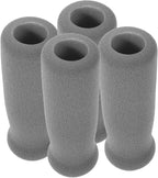 COHEALI 4Pcs Cane Handle Covers Non-Slip Foam Grips for Walking Canes and Crutches Comfortable Elderly Hand Grip Wraps Grey 4.33X1.37In