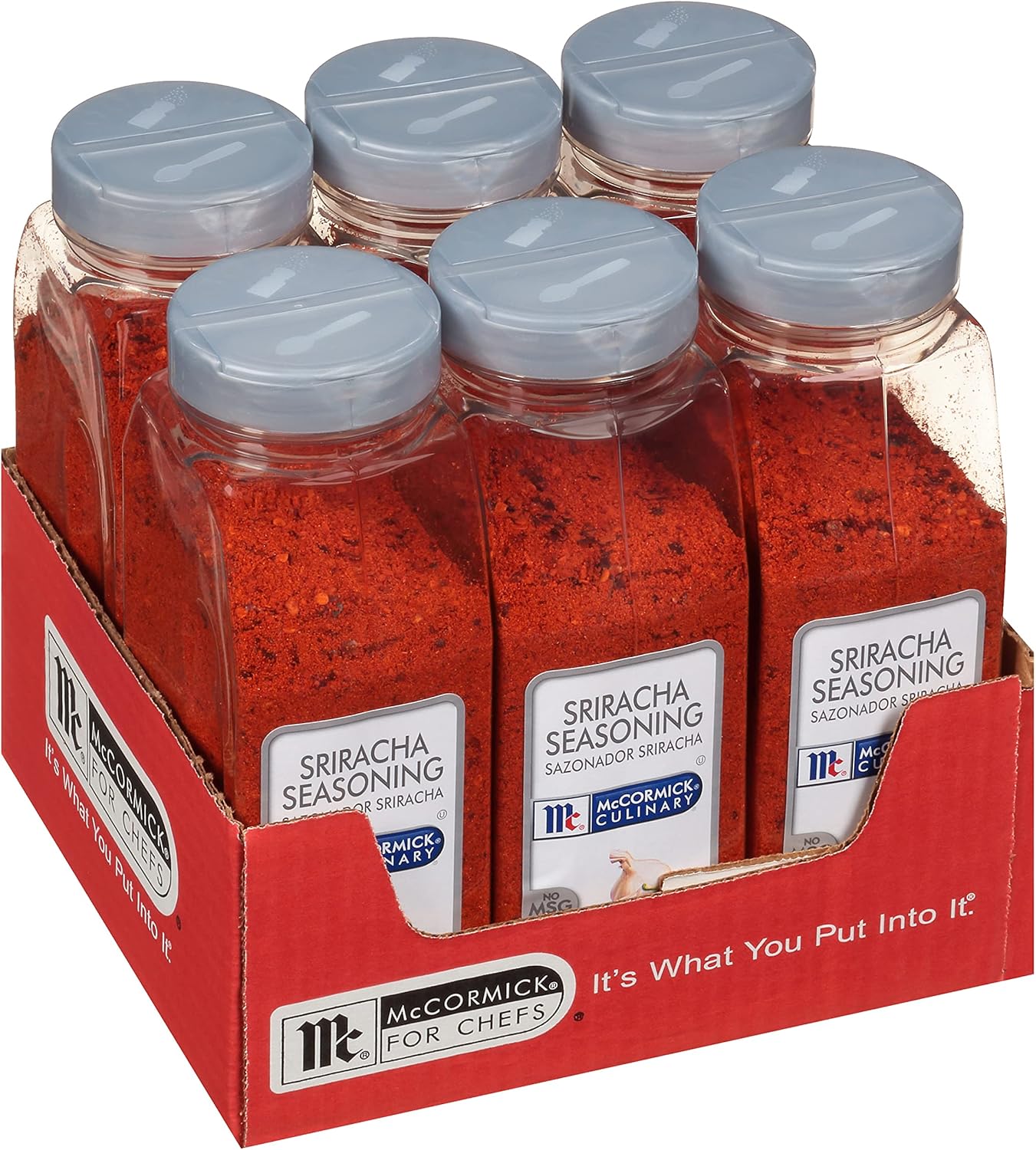 McCormick Culinary Sriracha Seasoning, 22 oz (Pack of 6) - Six 22 Ounce Containers of Sriracha Seasonings for Cooking, Perfect in Sauces, Spreads, Wraps or Breakfast Bowls