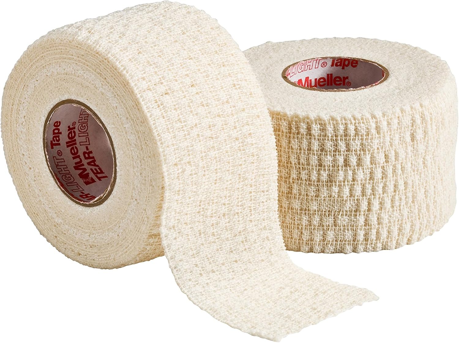 Mueller Tear-Light Tape, White, 3" x 5 yd, Case of 16 Rolls