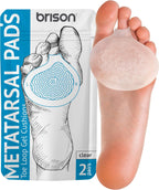 Metatarsal Pads Ball of Foot Cushions - Metatarsal Pads for Women and Men - Soft Gel Foot Pads Metatarsal Foot Forefoot Cushioning Foot Pain Relief - 2 Pairs