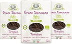 Rustichella d'Abruzzo Organic Buckwheat Tortiglioni (Pack of 3), 250g Each - Gluten-Free Pasta with Distinct Buckwheat Flavor - Artisan Pasta from Italy