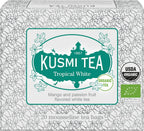 Kusmi Tea - Tropical White - Organic Blend of White Tea and Green Tea with Mango and Passion Fruit - Organic Flavored White Teas - Smooth, Flavourful Tea - 20 Tea Bags