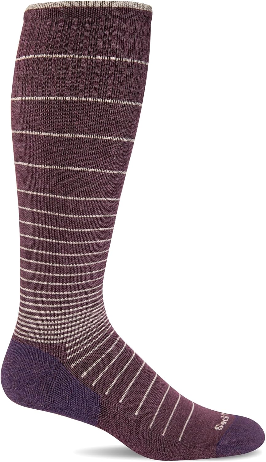 Sockwell Women's Circulator Moderate Graduated Compression Sock, Blackberry - M/L
