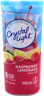 Crystal Light Raspberry Lemonade, 12-Quart 1.8-Ounce Canister (Pack Of 2)