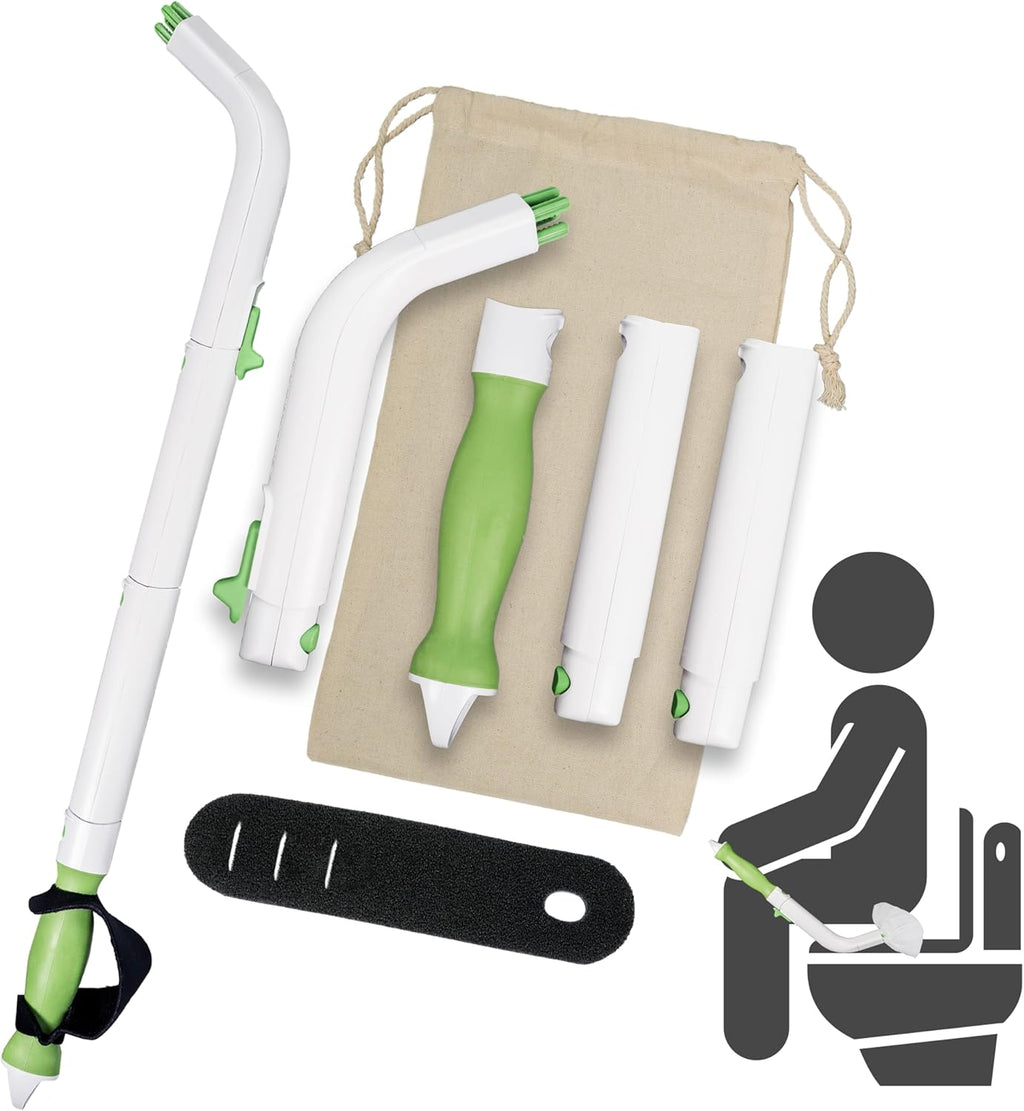 FreedomWand Multipurpose Toilet Aids - 25.5" Inch Wiping Aid Toileting for Women & Men, Butt Wiper Tool, Toilet Assist Device and Paper Extender, Ideal for Elderly, Disabled and Post Surgery Use
