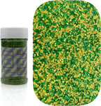 Dynastang Dark Green & Gold Sanding Sugar Sprinkles Edible Sugar Crystals Cake Decoration Cupcake Toppers Cookie Decorating Perfect for Cakes, Cupcakes, Desserts Toppings 3OZ