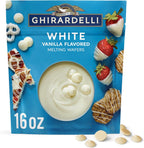 GHIRARDELLI White Vanilla Flavored Melting Wafers, 16 oz Bag – Easy Melt Candy Coating for Baking, Dipping & Dessert Decorating