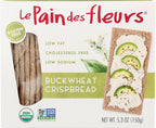 Le Pain des Fleurs Crispbread, Buckwheat, 5.3 ounce