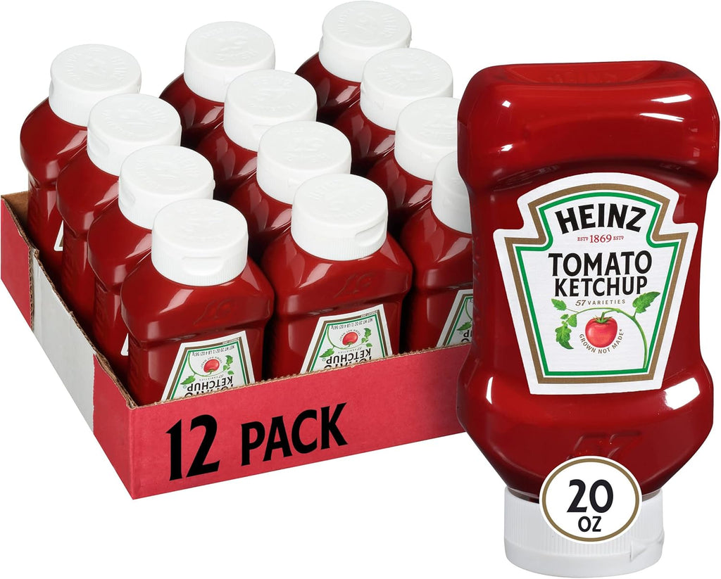 Heinz Ketchup Forever Full Inverted Bottle (20 oz, Pack of 12)