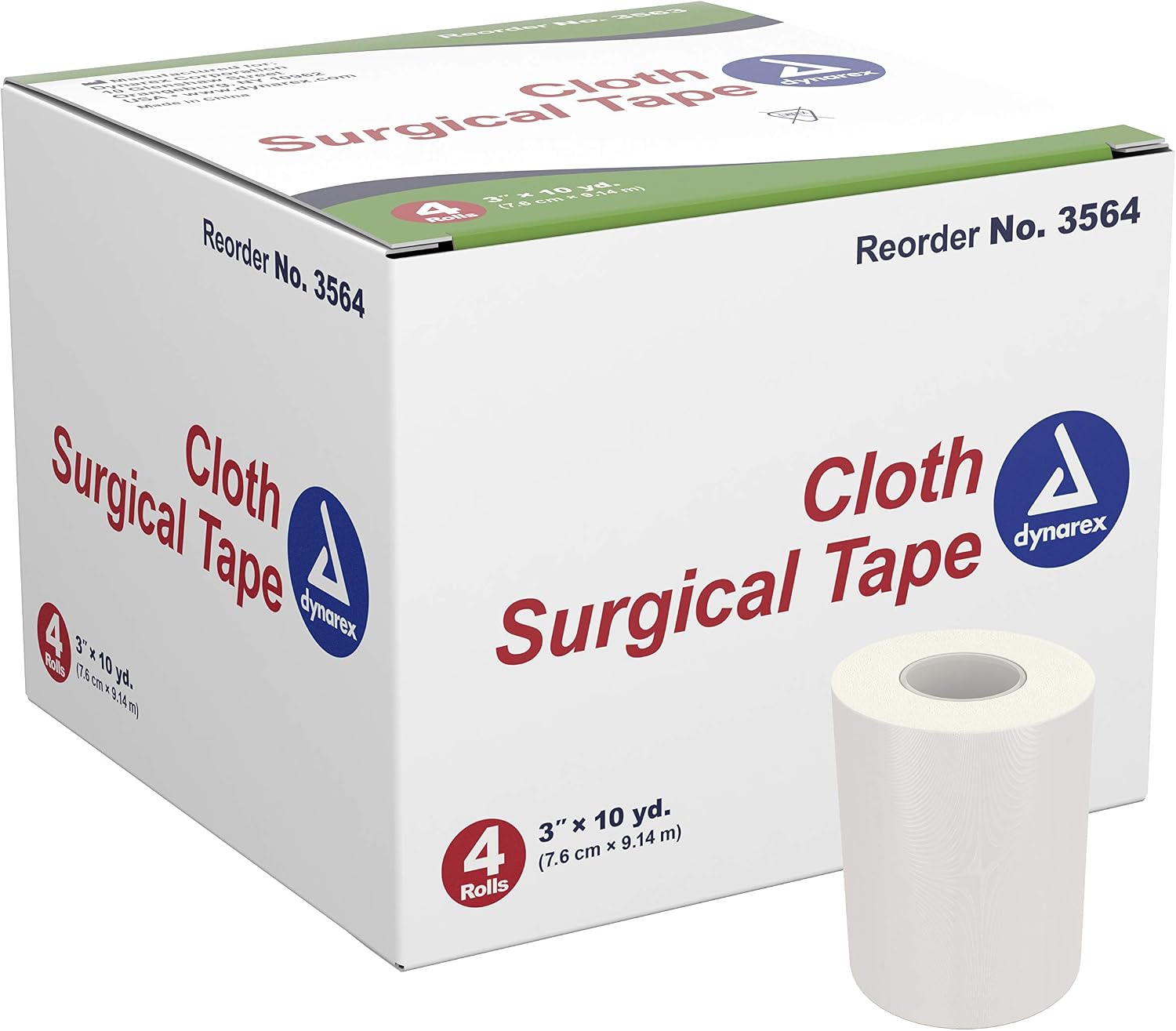 Dynarex Cloth Surgical Tape 3" x 10 yds 12/4/Cs