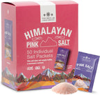 The Spice Lab Himalayan Pink Salt - Fine - 50 Salt Packets- Gourmet Pure Crystal - Pink Himalayan Salt is Nutrient and Mineral Dense for Health - Kosher & Natural Certified