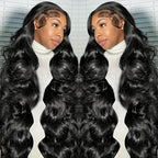 13x6 HD Frontal Wig 250 Density HD Lace Front Wigs Human Hair Pre Plucked with Baby Hair Brazilian Virgin Hair Glueless Body Wave Wig 18 Inch Transparent Lace Front Wigs Human Hair Natural Black