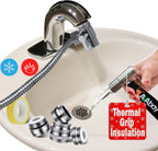 AVAbay® Sink Faucet Handheld Bidet Sprayer for Toilet I Bidet Attachment for Warm & Cold Water I Long 80" Hose Perfect for Feminine Hygiene, Cloth Diaper, Bathroom Toilet Cleaning