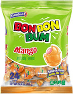 Colombina Bon Bon Bum Lollipops Mango Flavor, 24 Count (Pack of 1)