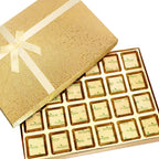 Ghasitaram Gifts Valentines Gift Valentines Day Chocolates for Girlfriend/Boyfriend/Husband and Wife Valentines Special Chocolate Valentines Gifts - Golden 24 pcs Assorted Chocolate Box