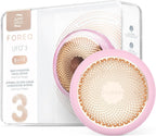 FOREO UFO 3 Deep Face Moisturiser - 5-in-1 Facial Spa - Red Light, Warming, Cooling, Massage, Anti Aging - Face Mask Skin Care - Pearl Pink