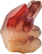 Amazing Gemstone Red Hematoid Quartz Crystals and Healing Stones Mineral Specimen - Premium Semi Precious Gem Stones for Spiritual Growth - Healing Crystals Geode Cluster Point for Meditation