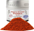 Smoked Spanish Paprika - Non GMO - Packed In Magnetic Tins - Sustainable Spice - Grown in USA - All Natural - Not Irradiated - Hand Crafted, Small Batch Seasoning- GLP-1 Friendly, All Natural - Gustus Vitae