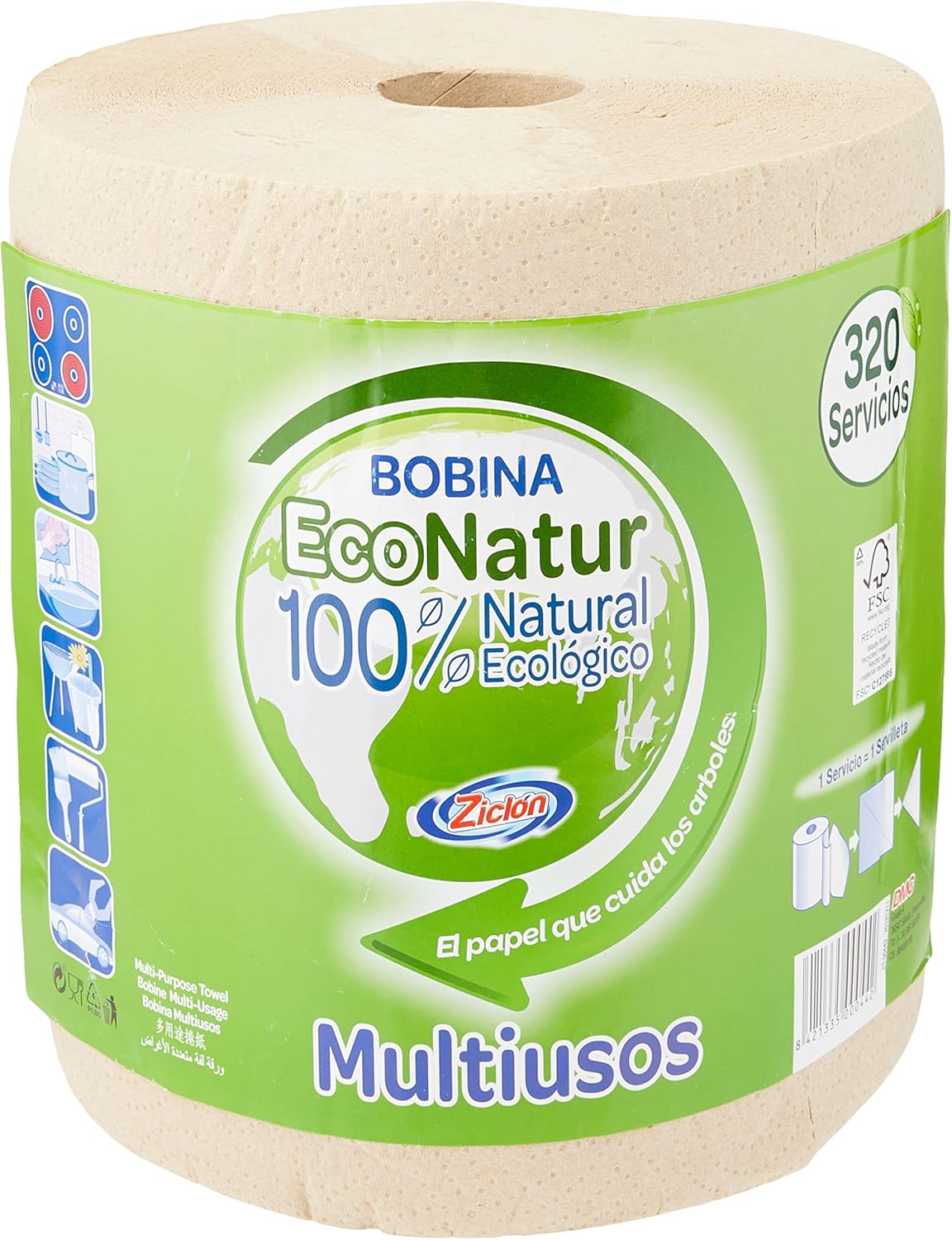 Disiclin Ziclon Econatur Eco-Friendly 2 Layers Multi-Purpose Coil 320 Services 200 g
