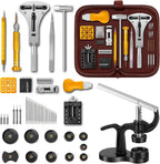 【Combination Version】Eventronic Watch Repair Tool Kit + Watch Press Tool, Professional Watch Link Removal Kit, Spring Bar Tool Set, Watch Band Tool, Watch Battery Replacement Tool Kit, Watch Band Tool