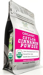 Spice Profile USDA Organic Ceylon Cinnamon Powder, Lab Tested for Heavy Metals, Resealable 4oz Pouch, Dalchini, Canela de Ceilán