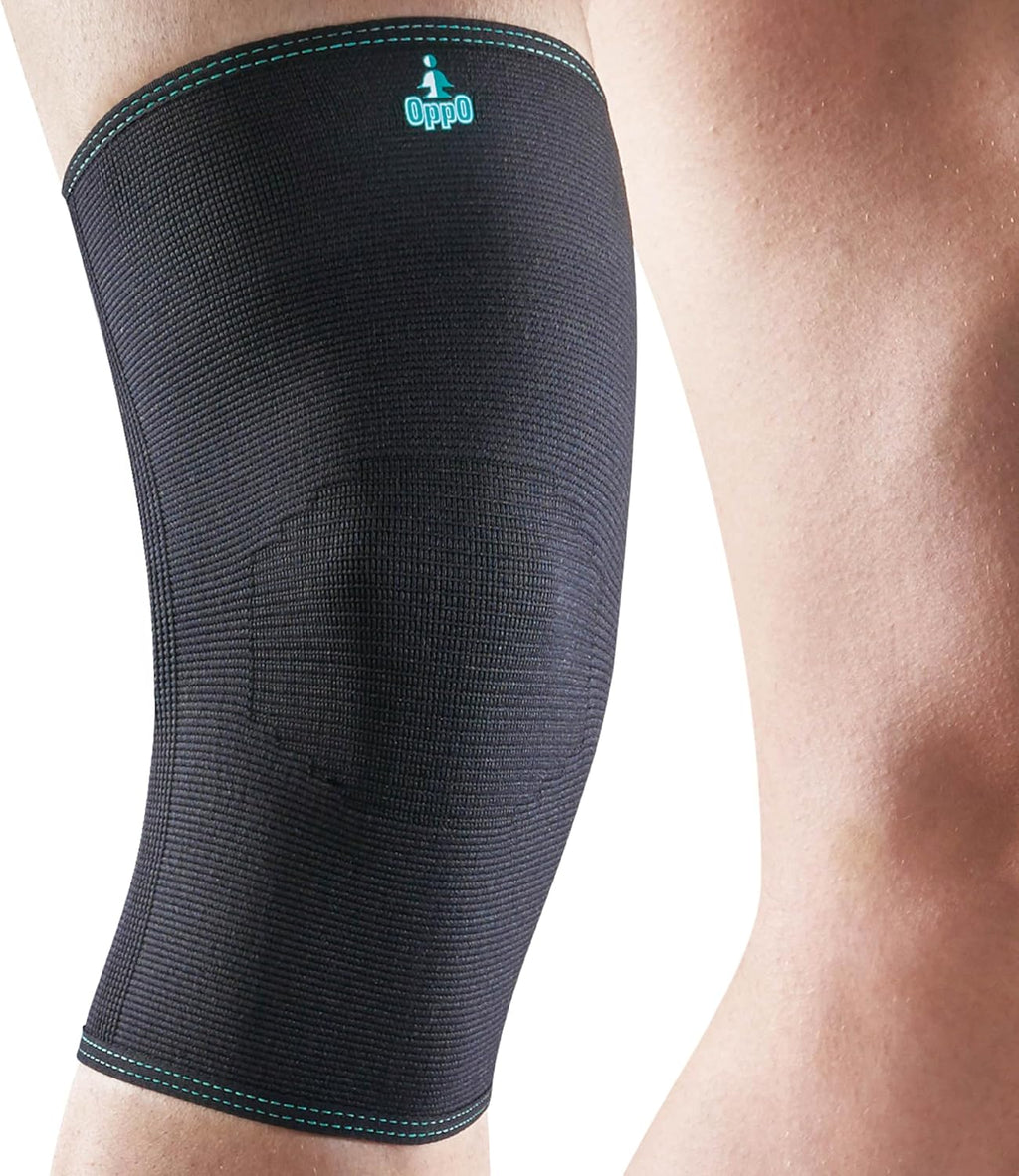 OPPO RK200 Knee Compression Sleeve - Premium Knee Brace for Men and Women - for Arthritis Pain Relief, Daily Activities, Tennis, Running, Hiking, Workout, Basketball (Black, Large, 1 Pack)