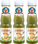 Healthy Boy Seafood Dipping Sauce (Green Chili & Lime) 6 Ounces, Product of Thailand (Pack of 3)