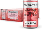 Fever-Tree Sparkling Pink Grapefruit – Premium Soda Mixer for Cocktails and Mocktails, 5.1 fl oz Cans, Pack of 24 – Naturally Sourced, Non-GMO